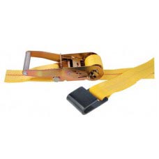 2" X 27' POLYESTER RATCHET TIE DOWN STRAP WITH FLAT HOOK EACH END